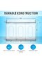 Acrylic Wall-Mounted Organizer 3 Compartments (40.6 × 27.9 × 11.4 cm) - 4