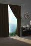 Blackout Drapery Curtain Living Room Hotel Living Room Children's Room Decorative Light-Blocking Sun Visor Bitter Brown