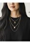 Stainless Steel 3-Piece Heart Star Model Chain Women's Necklace - 5