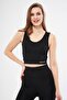 Halter Neck Sports Bra Crop Top - 4
