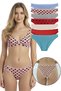 Women's Polka Dot Model Slip Panties 7 Pack Set Kts1146