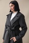 Henry Double Breasted Collar Stash Coat - Anthracite - 4