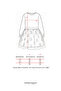 Girl's Christmas Dress with Bow Collar and Crown Gift, Red - 8
