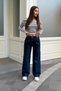 Women's High Waist Wide Leg Stretchy Casual Pleated Palazzo Pants - 6