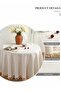 Round Tablecloths Polyester Table Cloth Bulk Washable Polyester Fabric Tablecloths Table Cove - 6