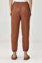 Cotton 4-Layer Muslin Pajama Pants Brown - 5