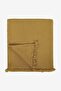Cocoon 4 Layer Muslin Sofa Throw, Blanket Mustard Yellow - 2