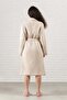 Pergamon Woolen Dressing Gown Beige - 2
