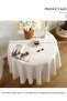 Round Tablecloths Polyester Table Cloth Bulk Washable Polyester Fabric Tablecloths Table Cove - 7