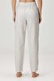 Lino Linen Trousers Off White / Black Stripes - 3