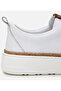 Men's Leather White Ultra Light Sole Sports Shoes - 4
