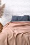 Thin Two-Layer Cotton Muslin Bedspread Pink 200X220 - 3