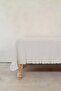 Ruffled Linen Blend Tablecloth Natural 150X320