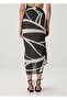 Leaf Patterned Cotton Pareo & Sarong Black - 4