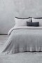 Pergamon Wool Textured Bedspread Gray 200X220 cm