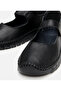 Women's Leather Black Flexible Sole Comfort Shoes - 3