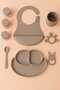 10 Piece Silicone Feeding Set - Baby Feeding Set Beige