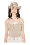 Women's Strappy Sports Stylish U Neck Crop Top Curve Bustier Blouse
