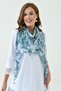 Women's Lace and Mesh Embroidered Washable Sporty Stylish Textured Neck Collar Shawl - 3