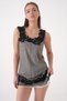 Women's Lace Guipure Collar Thick Suspender Skirt Guipure Washable Plus Size Spr Stylish Curve Tunic - 6