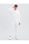 M Heavy Weight Fleece Hoodie Sweatshirt Men's White Sweatshirt S222171-102