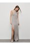 Women's Halter Body-Hugging Maxi Backless Satin Sleeveless Stylish Summer Evening Dress Evening Dress