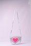 Girl's Bag with Heart Detail, Glittery Leather Look Hand and Shoulder Children's Bag - 3