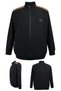 Men's Large Size Cotton Wide-Fit Stand-Up Collar Zippered Sweat Coat Suitable for Weight between 122-158 Kilograms