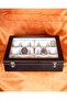 15Pcs Bitter Brown Watch Box, Faux Leather Covered, Custom Made, Handmade - 4