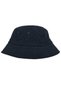 Navy Blue Unisex Soft-Textured Thick Bucket Hat Navy Blue Cashmere Thick Soft Winter Hat
