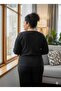 Women's Black Pumpkin Pajama Set - 3