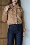 Trend Welsoft Fabric Crop Pocketed Buttoned Plush Jacket Women - 6