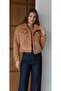 Trend Welsoft Fabric Crop Pocketed Buttoned Plush Jacket Women - 2