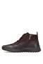 2413554K Women's Genuine Leather Flat Boots Brown - 3