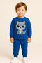 Winter Girls Boys Kids Tracksuit Set Blue Cat Print 3 4 5 6 7 8 9 10 11 12 Years Old Unisex - 2
