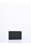 Faux Leather Rectangular Form Wallet Black - 3