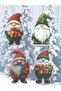 16-Piece Christmas Gnome Sticker Set – Waterproof – 3X4.5Cm – for Gift Wrapping Decoration - 6