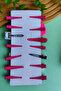 Girl's Pink Mixed Figure 14 Piece Buckle Set - 3