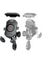 Anti-Theft Motorcycle Phone Mount Bike 1 Ball Phone Holder Handlebar Double Socket Arm Cellp - 5