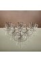Almarjan Cup & Saucer Set Clear & silver 6 pieces - 2