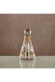 Almarjan Perfume Bottle 14 Tola, Glass, Clear & Golden Pattern (0864 P-ZQDL) - Dehn Oud Bottle - 2