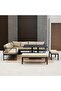 Arial 9-Seater Outdoor Sofa cum Dining Set - Elegant Beige Steel Frame with Cushions - 5