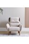 Elora 1 Seater Fabric Sofa - Beige, Stylish Wood Frame, Comfortable Seating, 2 Year Warranty - 2