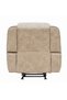 Brixx 1 Seater Fabric Recliner with Glider - Luxurious Light Brown Sofa Chair for Comfort - 6