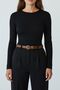 Women's Antique Plated Buckle Belt - 4