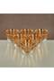 Almarjan Tea Set Clear & Gold 18 pieces (18 PCS SET-YCS-GLD) - 3