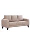 London 3 Seater Fabric Sofa - Warm Beige, Solid Wood Frame, Stylish & Comfortable, India - 3
