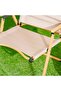 Foldable Camping Chair - Beige - Portable & Sturdy for BBQs, Picnics, and Outdoor Activities - 2