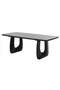 Leeds 1+8 Wooden Dining Set - Solid Wood Dining Table & 8 Chairs - Black/Beige - Multi Color - 4