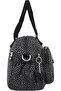 Mini Satchel Crossbody, High-Grade Nylon, Zip-Top, Dual Front Pocket, Detachable KP034 CHARCOAL GREY - 4